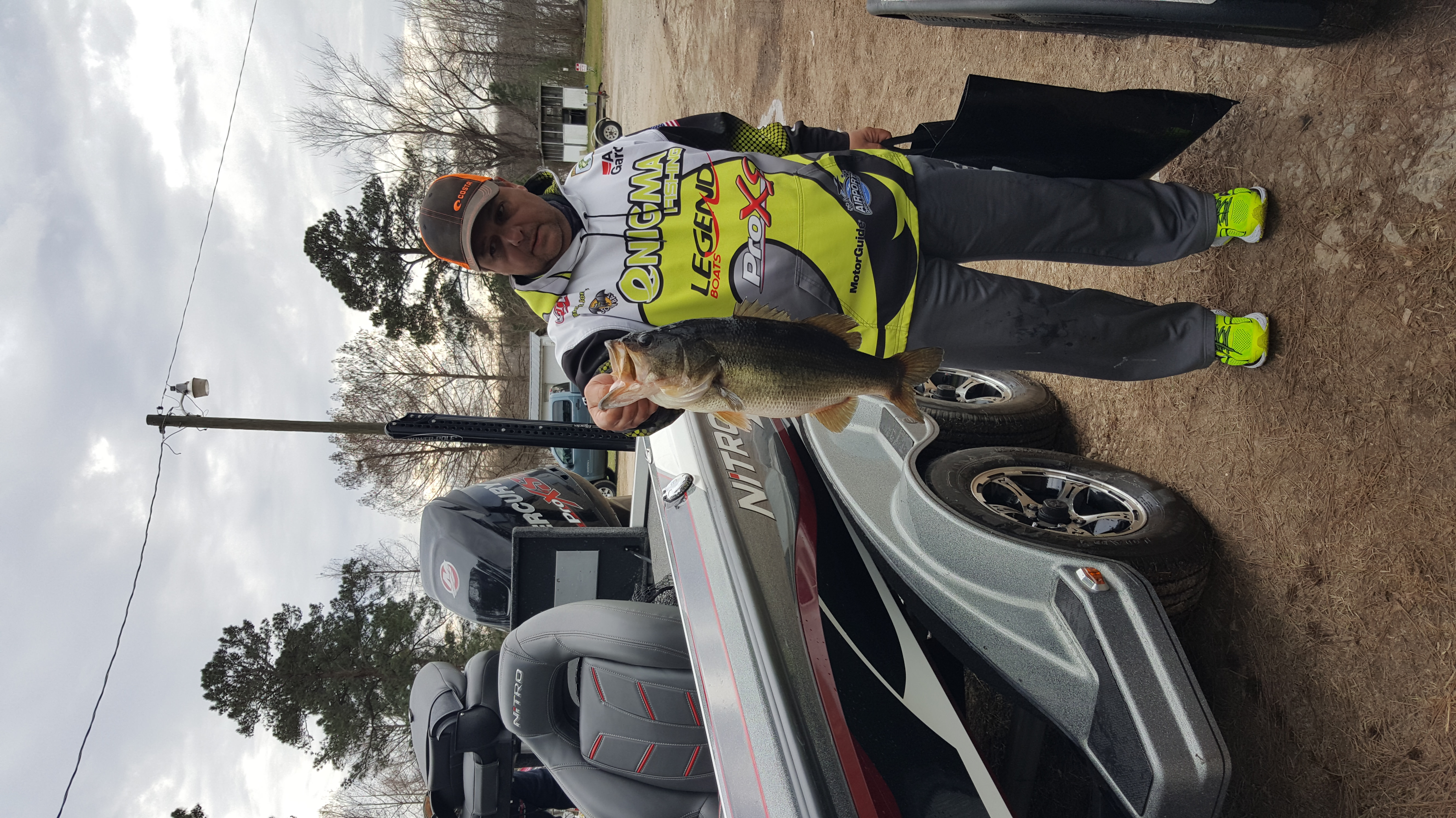 Earnie's big fish, Lake Santee January 2019